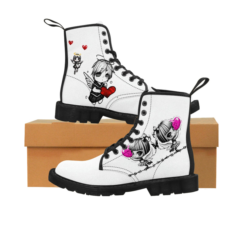 Barbed Angels Women's Canvas Boots