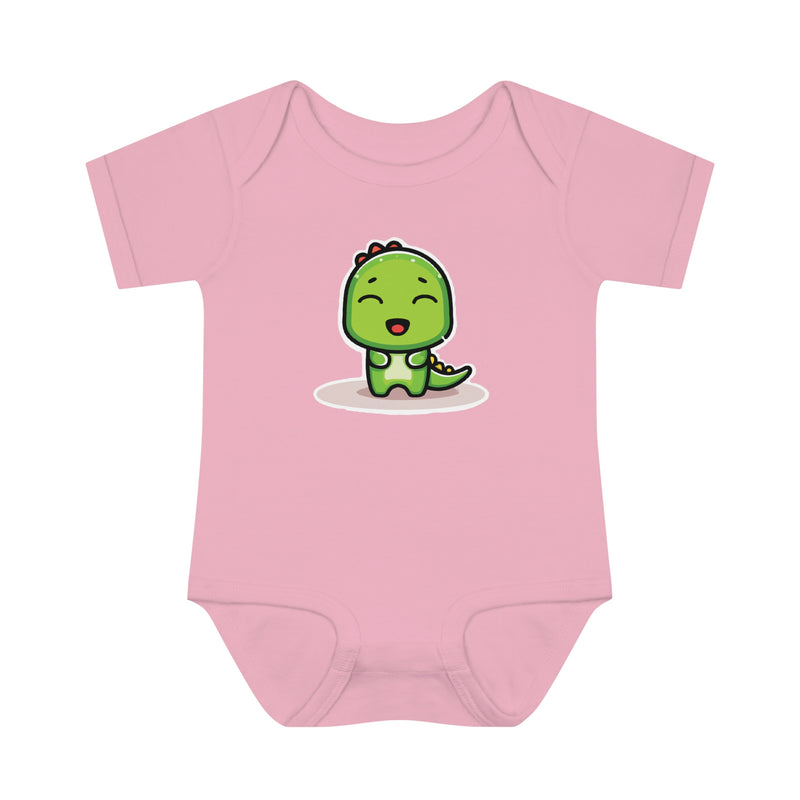 Happy Dinosaur Infant Baby Rib Bodysuit